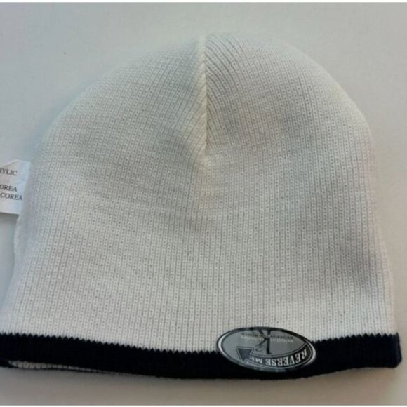 CCM Hockey Vancouver Canucks Reversible Hat Beanie NHL Unisex Navy White New - Picture 5 of 8